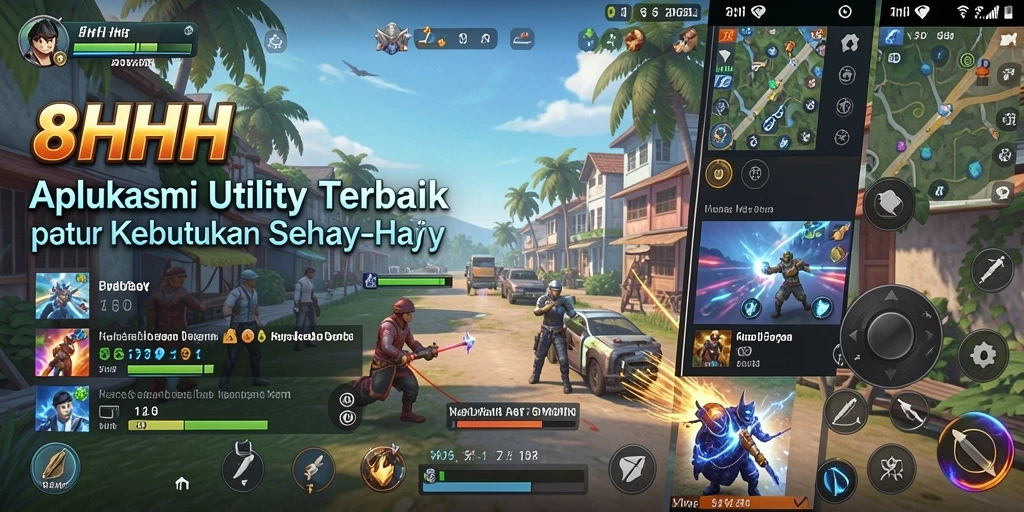 Screenshot utama 8HHH menampilkan antarmuka aplikasi Utility yang jelas dan informatif.