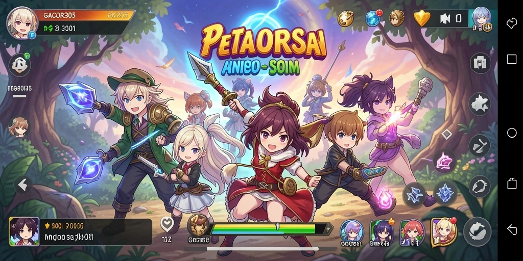 Tangkapan layar utama GACOR305 dengan visual Anime yang menakjubkan.