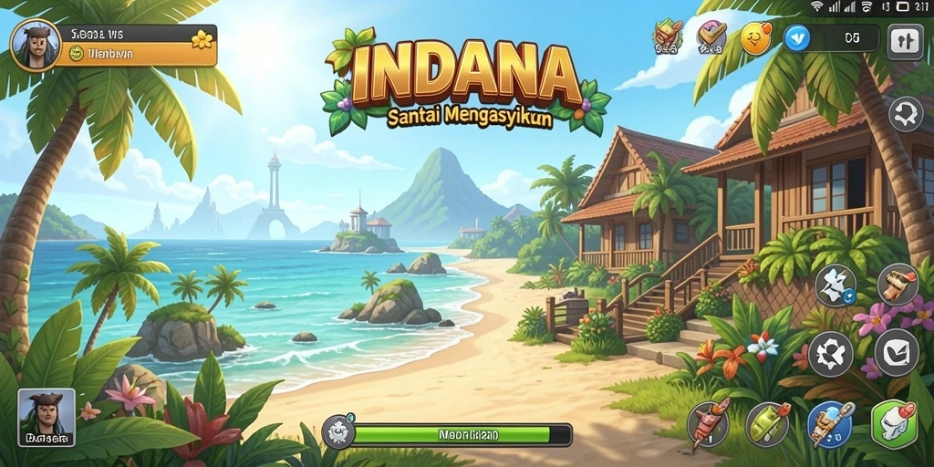Tampilan gameplay Casual INDAAA yang menarik dan menyenangkan.