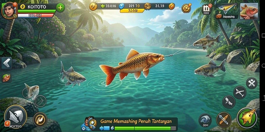 Tangkapan ikan terbaik di KOITOTO dengan gameplay yang seru.