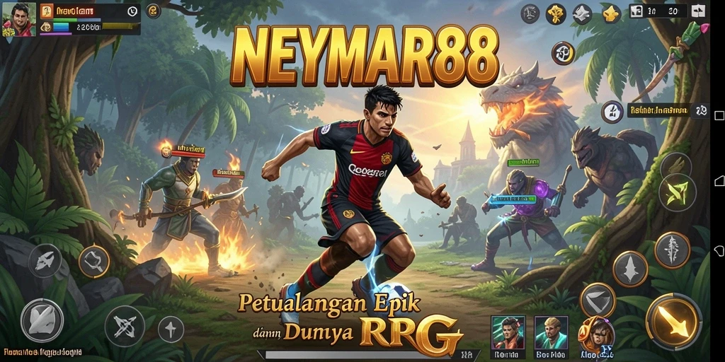 Tampilan gameplay NEYMAR88 yang memukau dan penuh aksi RPG.