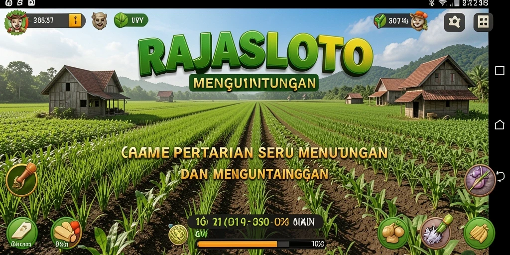 Tampilkan aksi seru dalam gameplay pertanian RAJASLOTO.
