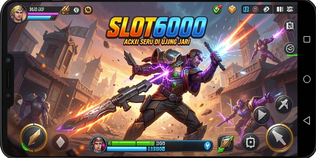 Tampilan gameplay SLOT6000 yang penuh aksi seru.